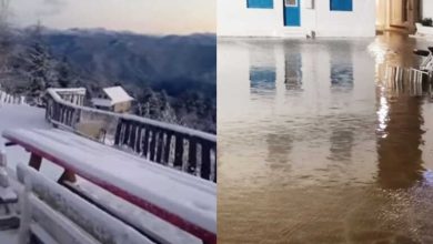 Πλημμύρες και πτώσεις δέντρων λόγω της κακοκαιρίας Bettina σε πολλές περιοχές - Περιοχές ντύθηκαν στα λευκά