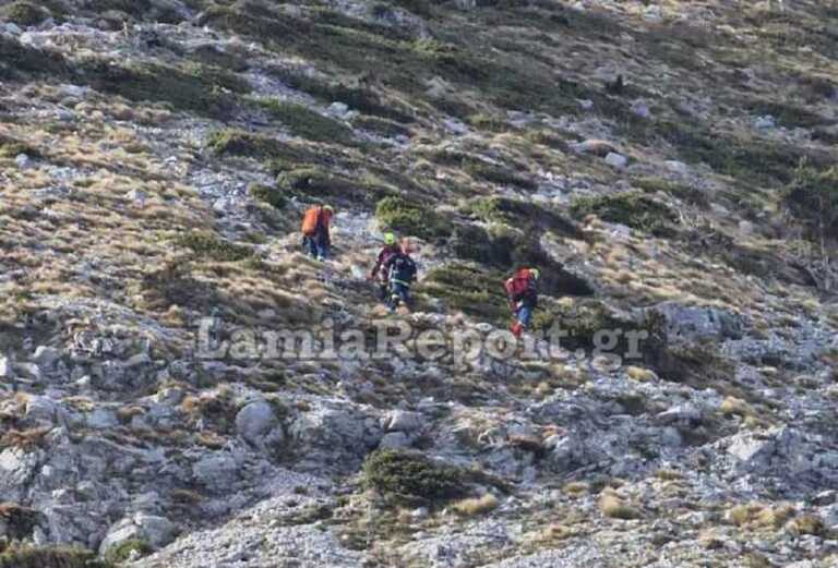 Οι εικόνες με τη διάσωση του ορειβάτη στο όρος Δίρφυς