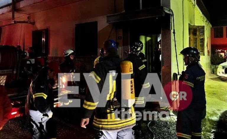 Εύβοια: Φωτιά σε σπίτι στα Ψαχνά – Με εγκαύματα ο ιδιοκτήτης