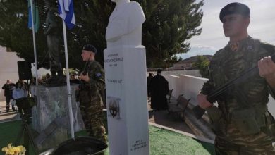 Κόρινθος: Τα αποκαλυπτήρια της προτομής του ιερολοχίτη και καταδρομέα στρατηγού Κωνσταντίνου Κόρκα