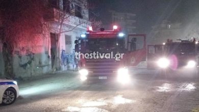 Θεσσαλονίκη: Φωτιά στο εγκαταλελειμμένο εργοστάσιο της ΑΓΝΟ στη Σταυρούπολη