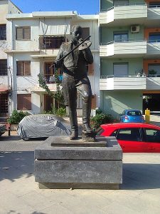 Kostas Mountakis statue at Rethymno