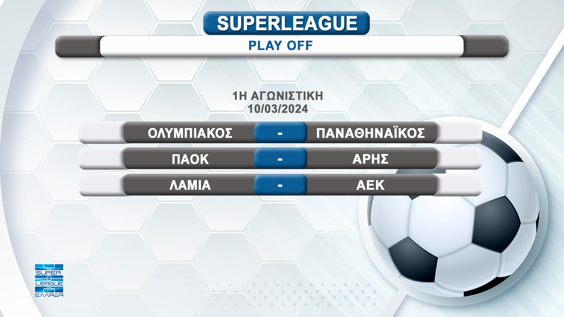 Κλήρωση playoff και playout της Super League: Αυτό είναι το αναλυτικό