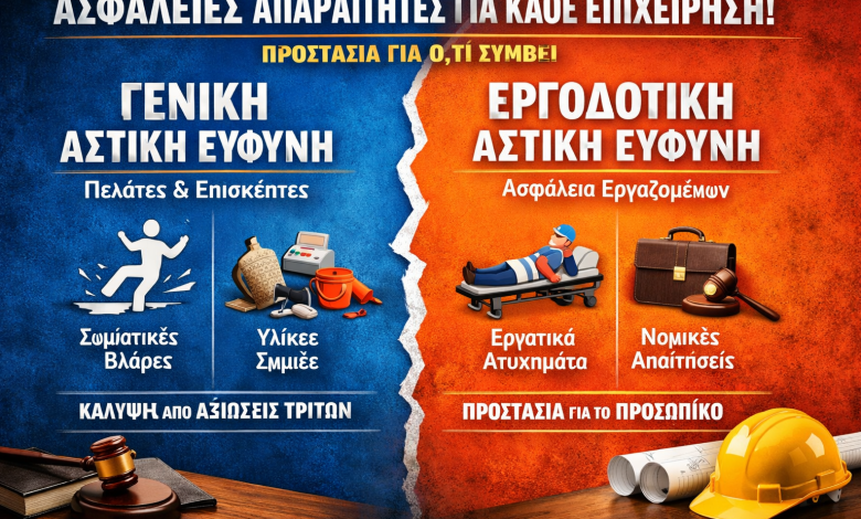 Τι είναι η Γενική Αστική Ευθύνη (Public Liability Insurance)Τι καλύπτει-Γιατί είναι σημαντική-Σε ποιους απευθύνεται FVTO AST EYTHINI