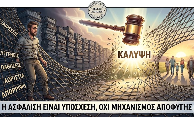 ''Όταν η εξαίρεση γίνεται κανόνας, η ασφάλιση τελειώνει''-Απόφαση-βόμβα 1278/2025 Α.Π : Τέλος στα “ψιλά γράμματα” που δεν διαβάζει κανείς 3cf5ec8a 55a6 477f a6b0 4f7f3042398d