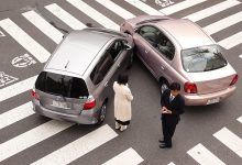 Japanese car accident blur