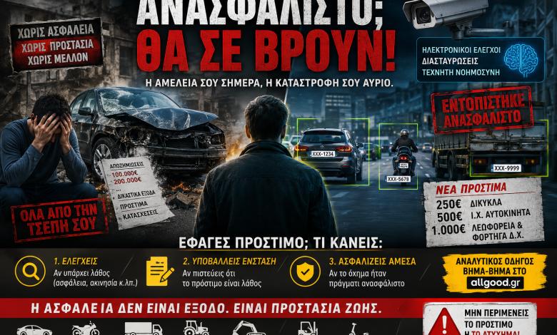 Ανασφάλιστα Οχήματα: Τα νέα πρόστιμα, οι ηλεκτρονικές διασταυρώσεις και τι πρέπει να κάνετε αν σας βεβαιωθεί παράβαση 3d4a962c a6c6 4bfc 95ca 088032c0c451
